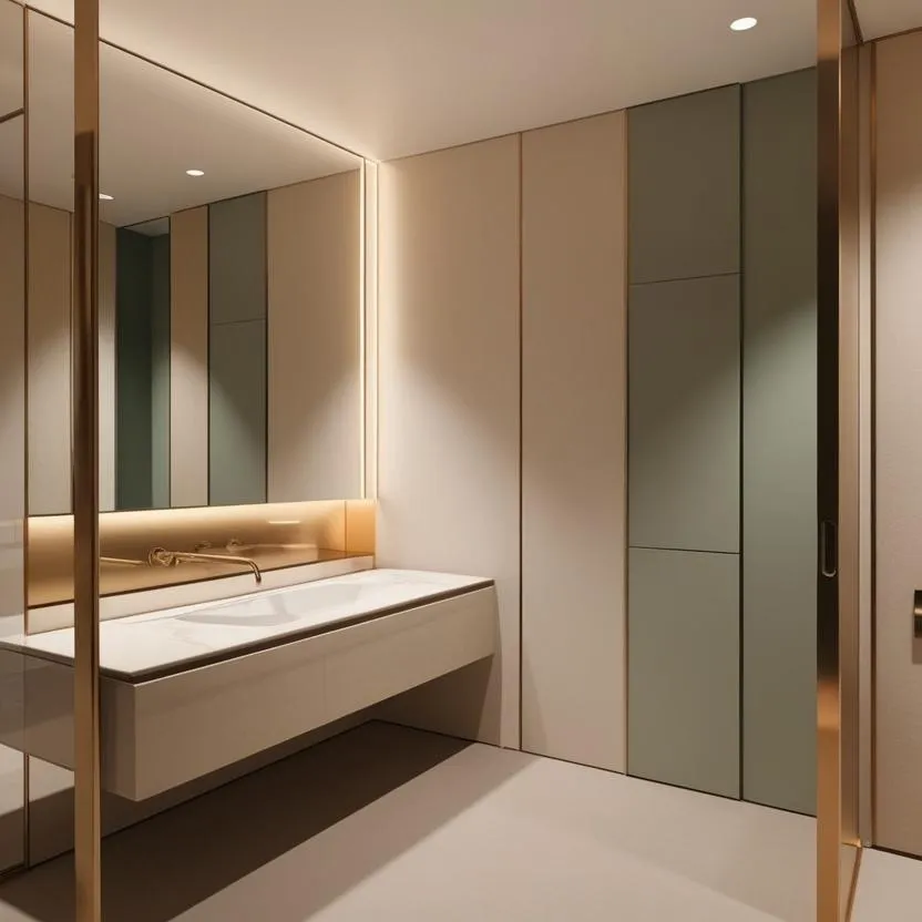 高環境なお手洗い場は、清潔な設備、節水型のトイレ、抗菌素材の...