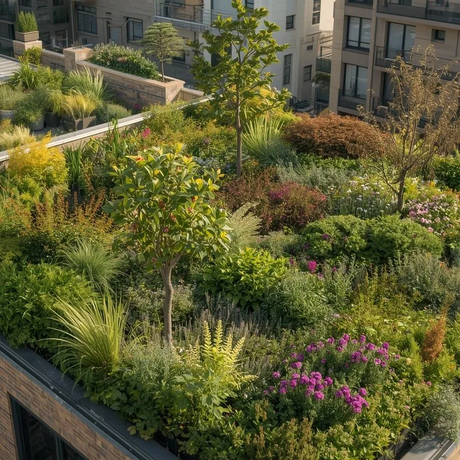 屋上緑化計画は、都市のヒートアイランド現象緩和や環境改善に寄...